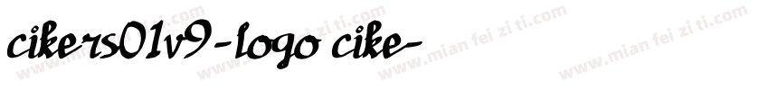 cikers01v9-logo cike字体转换